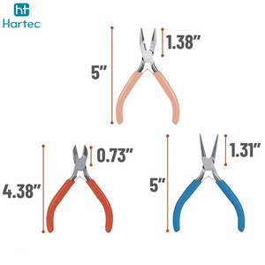 Custom Logo Stainless Steel Best Supplier Jewelry Tools Mini <b>Pliers</b> <b>Set</b> Cutters Needle Long Nose Beading Repair Tools - Product Image 2