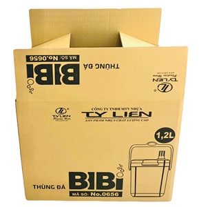 1.2L Bibi Carton Corrugated Paper Ice Box-High Quality Cooler Container Recycled <b>Materials</b> Durable Self Erecting <b>Packaging</b> for - Product Image 3