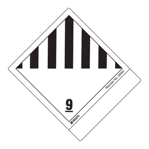 Étiquette en papier mat autocollante noir sur blanc 4 po H x 4,75 po L pour l'identification en laboratoire et en inventaire - Product Image 1