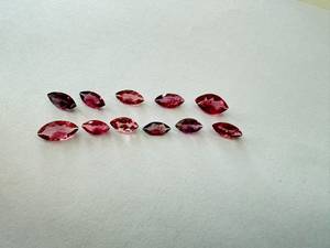 Turmalina Rosa Natural, Corte Marquesa, Gema Suelta para Joyería, 10.04 Ct, 11 Piezas, Certificada por Terceros, Sin Calentar, con Juego de Color - Product Image 6