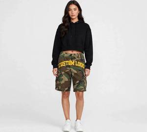 Shorts cargo camouflage personnalisés pour hommes, en coton, multi-poches, streetwear, logo personnalisé, fabricant OEM - Product Image 1