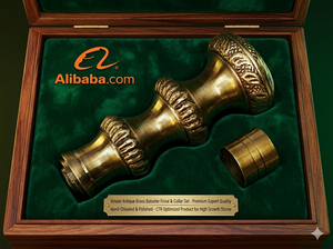 Modern Brass Head Walking <b>Cane</b> Handle 5 Inch Designer Handle for Wooden Walking Stick OEM Wholesale - Product Image 3