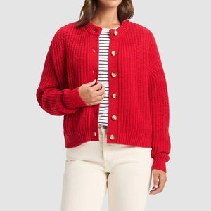 Cardigan en tricot classique, tissu confortable et design intemporel, cardigan élégant au toucher doux et à la construction respirante. - Product Image 1