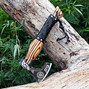 Tomahawk Hatchet Premium Viking <b>Axe</b> High Carbon Steel Tool <b>Wooden</b> Handle Industrial Grade 3-Year Warranty Wholesale OEM High <b>Axe</b> - Product Image 4