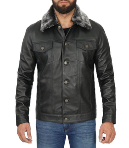 Veste bomber en cuir d'agneau véritable pour homme, noire, style aviateur, fermeture éclair croisée, veste de pilote RAF - Product Image 1