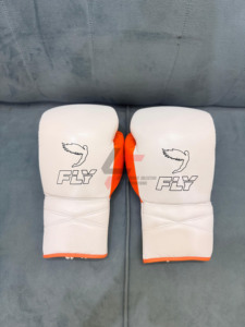 Guantes de Kick Boxing MMA Hechos a Medida, 100% Cuero Vacuno, con Cordones, para Entrenamiento Profesional - Product Image 5