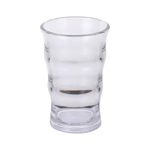 Verre à eau Twister Pattern 420ml Verres à boire transparents en plastique pour jus, margarita et cocktails