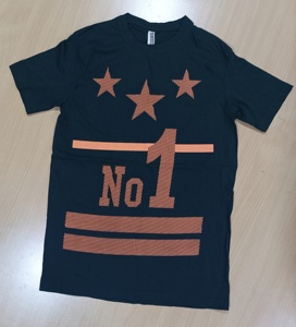 T-shirt de sport pour homme à logo imprimé par transfert thermique, coupe ajustée, haute élasticité, vêtements de sport réfléchissants, équipement d'entraînement - Product Image 2