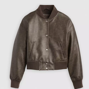 Blouson Bomber Unisexe en Soie/Coton, Style Rétro, Fermeture Éclair Avant, Imperméable, Respirant, Réversible, Col, Poignets et Ourlet en Tricot Côtelé - Product Image 1