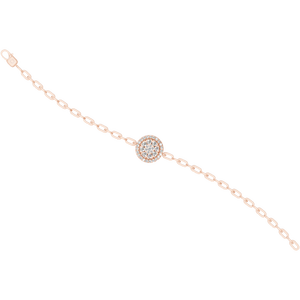 สร้อยข้อมือทองคำแท้ 14K ประดับเพชรเพาะเลี้ยงในห้องปฏิบัติการ รับรองโดย IGI สำหรับผู้หญิง ชุบโรเดียม สไตล์โรแมนติก ของขวัญวันครบรอบ - Product Image 6