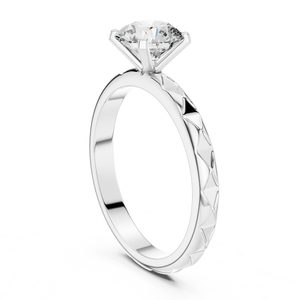 1.50 CT Round Brilliant Cut Moissanite Solitaire <b>Ring</b> 925 Sterling Silver <b>Dainty</b> Engagement <b>Ring</b> Minimalist Wedding Promise <b>Ring</b> - Product Image 3