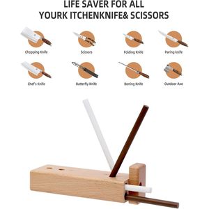 Portable Manual Ceramic Sharpening Rod 4-Rod Turn <b>Box</b> From Kitchen Sharpener Rod <b>Tool</b> - Product Image 3