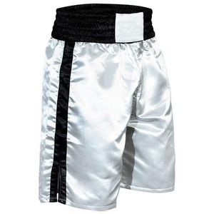 Men's Boxing <b>Shorts</b> <b>Silver</b> Black Moisture Wicking Polyester Sports Apparel Regular Fit - Product Image 3