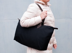 Sac fourre-tout en cuir et toile, couleur unie, fermeture ouverte, broderie, imperméable, sac à bandoulière pour femme, voyage, travail, shopping, grande capacité, tout usage - Product Image 5