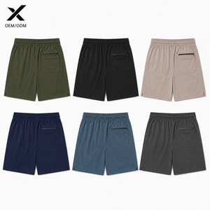 Pantalones Cortos Deportivos para Hombre X Sports City, con Cordón, de Secado Rápido, Tejido de Poliéster y Elastano, Color Sólido, Casuales, para Gimnasio y Running - Product Image 2