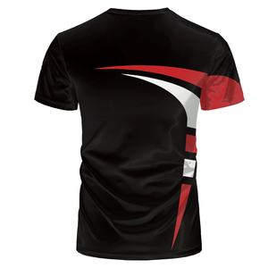 T-shirt pour homme en coton et polyester, respirant, séchage rapide, manches courtes, impression numérique, fabricant OEM - Product Image 6