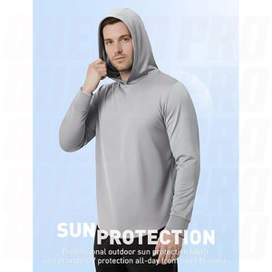 Men’s UPF 50+ Sun <b>Protection</b> <b>Hoodies</b> <b>UV</b> Lightweight Fishing Shirts Long Sleeve Work Outdoor <b>Hoodies</b> Breathable Quick Dry - Product Image 4