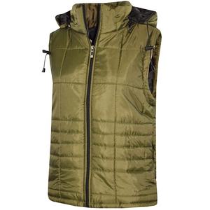 Venta al por mayor personalizado ligero sin mangas chaleco acolchado para hombres transpirable a prueba de viento al aire libre trabajo chaleco acolchado capucha Casual - Product Image 3