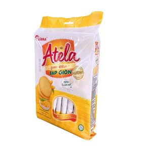 HALAL ISO ATELA Corn Crispy Crackers 228G Salty Sweet Taste <b>Sachet</b> Box Packaging FMCG Product Vietnam Good Price - Product Image 6