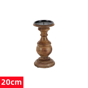 Candelabro de Madera Pulida Hecho a Mano, Ecológico, para Decoración de Mesa en Bodas, Cenas y Fiestas Tradicionales - Product Image 5