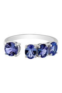 Anillo de Tanzanita en Plata de Ley 92.5 KLSR-11513 - Product Image 2
