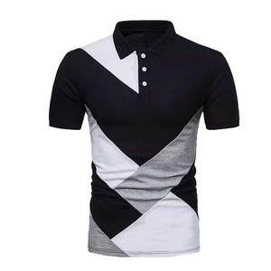 เสื้อโปโลปักโลโก้แฟชั่นผู้ชายสไตล์ธุรกิจ ปกคอปก ผ้าฝ้าย สีเบอร์รี่ ลำลอง ย้อนยุค เรียบง่าย เสื้อโปโลสำหรับตีกอล์ฟ - Product Image 4