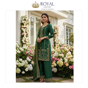 คอลเลคชั่นชุดชาราร่างานแต่งงานผ้าไหมแท้คุณภาพดีที่สุด ดีไซน์ทันสมัย สวยงาม พร้อมงานปักเลื่อมหนัก - Product Image 6