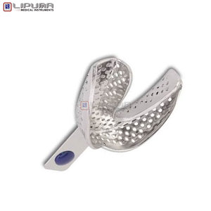 Bandeja de Impresión Dental Premium con Borde L3, Sólida, Tamaño M Inferior, de Acero Inoxidable, Reutilizable, Autoclavable, Sin Perforaciones - Product Image 5