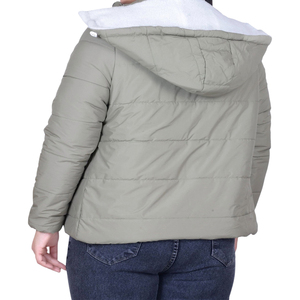 Wholesale Winter Quilted Polyester <b>Jacket</b> for <b>Women</b> Plus Size Coat <b>Women's</b> Puffer Coat Hooded <b>Jacket</b> Street Wear Casual OEM - Product Image 2