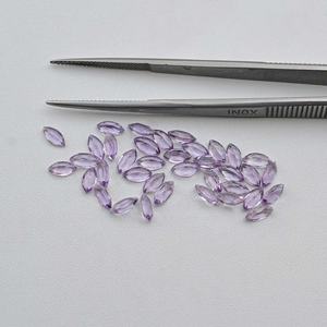 3.5x7mm Haute Qualité Naturel Rose Clair Améthyste Marquise Coupe Gemme Améthyste Pour Anneaux Collier Bracelets DIY Accessoires - Product Image 4