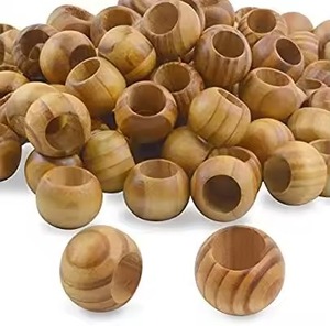 Ensemble d'anneaux de serviette en bois de qualité supérieure, porte-serviettes élégant pour table à manger, banquet de mariage, restaurant, hôtel, décoration de la maison - Product Image 6