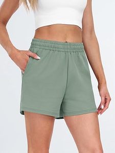 Custom <b>Women</b> <b>Shorts</b> Blank 100% Cotton Summer Clothing <b>Womens</b> Blank Drawstring Sweat <b>Shorts</b> Cotton Fleece Walking Girls Loose - Product Image 4