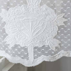 Custom Wholesale Embroidery Vintage Cotton Flower <b>Basket</b> Curtain Cotton Valance Ribbon Curtain Full Sizes Door Window Home - Product Image 2