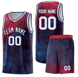 Maillot de basket-ball pour adultes vêtements de sport imprimés respirants maillots de grande taille nouveau modèle avec logo personnalisé - Product Image 1