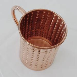 Luxury Pure Copper Coffee Mug Handmade Polished Copper Drinking Mug Traditional Drinkware by Madiha Art and Crafts - Product Image 5