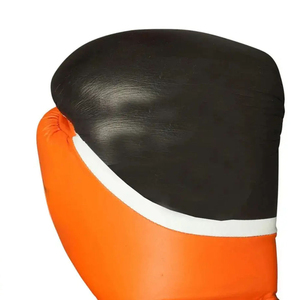 Gants de boxe d'entraînement de haute qualité en gros – Équipement de sparring professionnel orange et noir – Disponibles en plusieurs tailles - Product Image 3