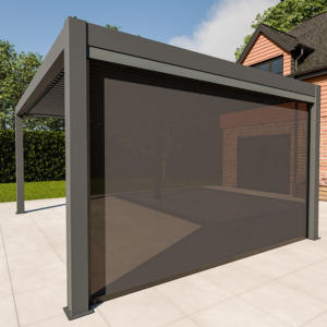 Persiana Enrollable Motorizada con Cierre Automático Resistente al Viento para Balcón, Patio, Restaurante y Protección Contra la Intemperie - Product Image 5