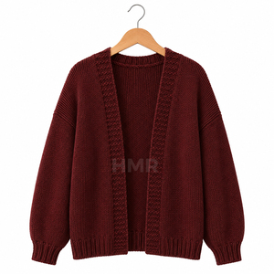HMR Sisterhood Sorority Acrylic Elegant V Neck Long Sleeve Tops Loose Knitted <b>Cardigan</b> Jacket Women Knitted <b>Cardigan</b> <b>Sweater</b> - Product Image 5
