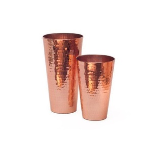 Artisan Copper Kitchen Glass Handmade Drinking Tumbler Ayurvedic Wellness Vessel Stylish Dining Metal <b>Drinkware</b> - Product Image 1