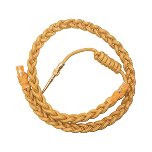 OEM Uniform Dress <b>Cord</b> Custom Aiguillettes & Shoulder Cords Gold Metallic Aiguillettes with Brass Tips - Product Image 4