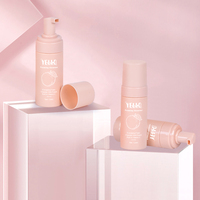 Bouteilles en plastique PET avec pompe à mousse personnalisées en gros, 100 ml, 120 ml, 150 ml, 180 ml, contenants pour nettoyant moussant, pour le lavage du visage, les soins de la peau