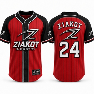 เสื้อเบสบอลผู้ชาย ZIAKOT สีดำ พิมพ์ลายต้นปาล์ม แขนสั้น ทรงปกติ ระบายอากาศได้ดี ชุดกีฬา - Product Image 5