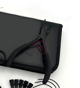Herramientas Profesionales para Extensiones de Cabello con Kits Complementarios, Alicates de Dos Orificios de Acero Inoxidable, Agujas de Coser, Pinzas para Seccionar el Cabello - Product Image 3
