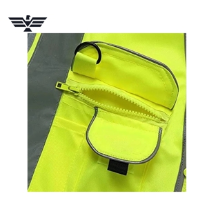Gilet de sécurité réfléchissant EMPIRE TREND WEARS, design à bandes haute visibilité, couleur et logo personnalisables, sérigraphie, vêtements de travail - Product Image 4