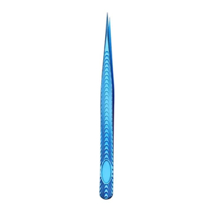 Pince à épiler à pointe en fibre à 90 degrés pour extensions de cils, couleur rose, pour extensions de cils volume, marque privée - Product Image 3