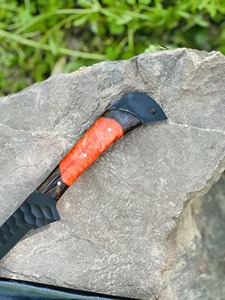 Custom Handmade Eco-Friendly Ambidextrous Fillet <b>Knife</b> in Carbon Steel <b>Bone</b>+Wood <b>Handle</b> with Leather Sheath Dishwasher Safe - Product Image 2