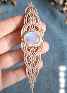 ลาริมาร์หายากคุณภาพสูงประมาณ10-20มม. สร้อยข้อมือมาคอรัมทำจากหินอัญมณีมาคอร์ราเม่หนาเครื่องประดับที่สามารถปรับได้สำหรับเครื่องประดับฤดูร้อน - Product Image 3