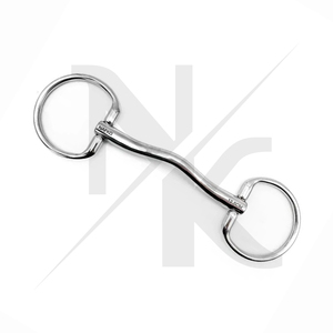 Anillo Fijo de Acero Inoxidable Plateado al por Mayor, Bocado Recto y Curvo para Caballo de Doma, Equipo Ecuestre - Product Image 4