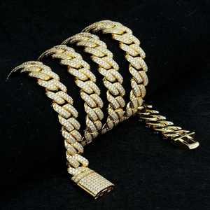 Collar de Cadena Cubana con Diamantes, Muy Popular, Perfecto para Fiestas o Uso Casual y Urbano, Disponible a un Precio Accesible - Product Image 5