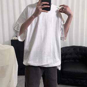 เสื้อยืดโอเวอร์ไซส์คุณภาพสูงรุ่นใหม่ล่าสุดสำหรับฤดูร้อน ลดราคาพิเศษ เสื้อยืดทรงหลวมไหล่ตก ไซส์พลัส ราคาถูก เสื้อยืดผู้ชาย - Product Image 5